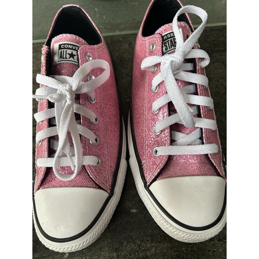 CONVERSE ALL STARS~PINK Sparkle Sz 6 Youth Women’s 7.5/ 8